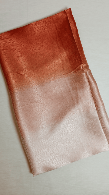 Two Tone Silk Hijabs - Copper Rose